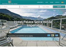 Tablet Screenshot of hotelpalaceserraverdeimperial.com